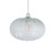 Oaks Lighting Riverwood Clear Ribbed Glass 25cm Easy Fit Pendant Shade Only 