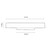 Oaks Lighting Exton White LED Bar Wall Light 