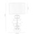 Hartwell Grey Glass and Drum Shade Table Lamp