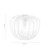 Oaks Lighting Riverwood Clear Ribbed Glass 22cm Easy Fit Pendant Shade Only 