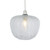 Oaks Lighting Riverwood Clear Ribbed Glass 22cm Easy Fit Pendant Shade Only 