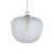 Oaks Lighting Riverwood Clear Ribbed Glass 22cm Easy Fit Pendant Shade Only 
