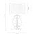 Oaks Lighting Hartwell Navy Blue Glass and Drum Shade Table Lamp 