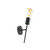 Oaks Lighting Salla Black Wall Light 