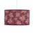 Bambou Burgundy Drum 35cm Shade Only