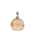 Oaks Lighting Granby Amber Glass Ball 25cm Base Only Table Lamp 