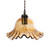 Oaks Lighting Sarina Amber Glass Easy Fit Pendant Shade Only 