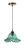 Oaks Lighting Sarina Blue Glass Easy Fit Pendant Shade Only 