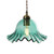 Oaks Lighting Sarina Blue Glass Easy Fit Pendant Shade Only 