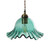 Oaks Lighting Sarina Blue Glass Easy Fit Pendant Shade Only 