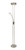 Mother and Child 2 Light Antique Chrome with Adjustable LED Floor Lamp