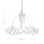 Oaks Lighting Sarina Clear Glass Easy Fit Pendant Shade Only 