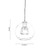 Oaks Lighting Finke Black with Clear and Ribbed Diffusers Pendant Light  