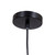 Oaks Lighting Finke Black with Clear and Ribbed Diffusers Pendant Light  