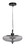 Ashwell 3 Light Chrome with Clear Ribbed Shaded Pendant Light