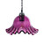 Oaks Lighting Sarina Purple Glass Easy Fit Pendant Shade Only 