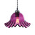 Oaks Lighting Sarina Purple Glass Easy Fit Pendant Shade Only 
