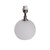 Oaks Lighting Granby White Glass Ball 20cm Base Only Table Lamp 