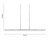 Exton Black LED Bar Pendant Light