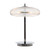 Oaks Lighting Ashwell Chrome with Clear Ribbed Glass Shade Table Lamp 