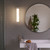 io Matt Black 3000K 42cm LED IP44 Bathroom Wall Light