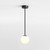 Nara Matt Black Fitting Only LED IP44 Bathroom Pendant Light