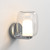 Aquina Polished Chrome with Clear Shade IP44 Bathroom Wall Light