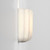 Veo Matt Nickel with White Glass Wall Light