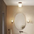 Aquina Matt Black with Clear Shade IP44 Bathroom Wall Light