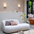 Veo Bronze with White Glass Wall Light
