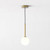 Tacoma Antique Brass Fitting Only Pendant Light