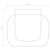 Aquina Polished Chrome with Clear Shade IP44 Bathroom Ceiling Light