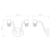 Edward 2 Light Matt Black and Gold Bracket Only Wall Light