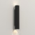 Ava 2 Light Black 40cm IP65 Wall Light