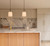 Veo Bronze with White Glass Shade 18cm Pendant Light