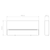 Mori Black 25cm 3000K/4000K LED IP65 Recessed Wall Light
