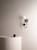 Orb 3 Light Matt Black with White Diffuser IP44 Bathroom Mirror Light
