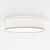 Fife 3 Light White Shade Flush Ceiling Light