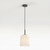 Veo Bronze with White Glass Shade 23cm Pendant Light