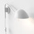 Serge Plug-in Matt White Wall Spotlight