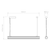 io Polished Chrome 3000K 1m LED Bar Pendant Light