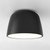 Taiko 2 Light Matt Black with White Diffuser Flush Ceiling Light