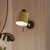 Edward Matt Black and Gold Bracket Only Switched Wall Light