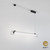 io Matt Black 3000K 1m LED Bar Pendant Light