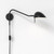 Serge Plug-in Matt Black Wall Spotlight