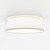 Fife 2 Light White Shade Flush Ceiling Light