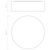 Cambria 3 Light Putty 58cm Shaded Flush Ceiling Light