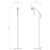 Edward Matt Black and Gold Base Only Floor Lamp
