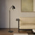 Edward Matt Black and Gold Base Only Floor Lamp