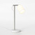 Carlton Matt White with Adjustable Porcelain Shade Table Lamp